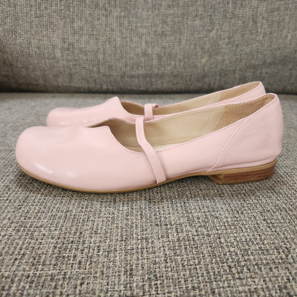 Nordstrom Pink Leather Mary Jane Flats - Picture 4 of 8